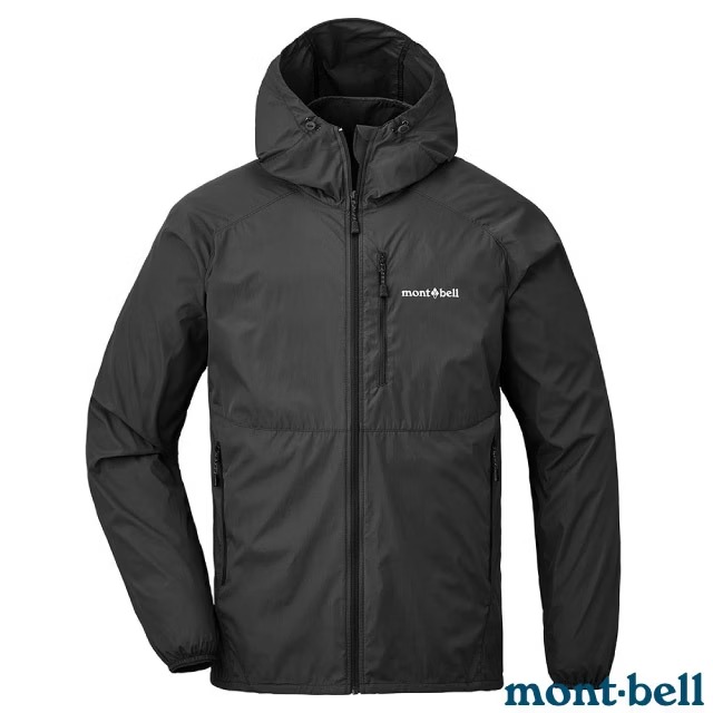 【mont-bell】男 WIND BLAST PK 防風防潑水連帽風衣.夾克/可收納成小包/1103322 BK 黑✿30E010